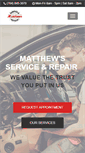 Mobile Screenshot of matthewsautoservice.com